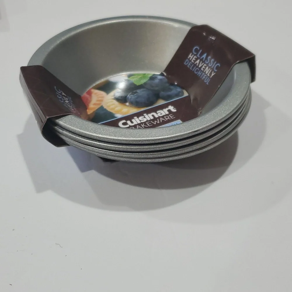 Cuisinart 4-piece Mini‎ Round Pie Dish Set new